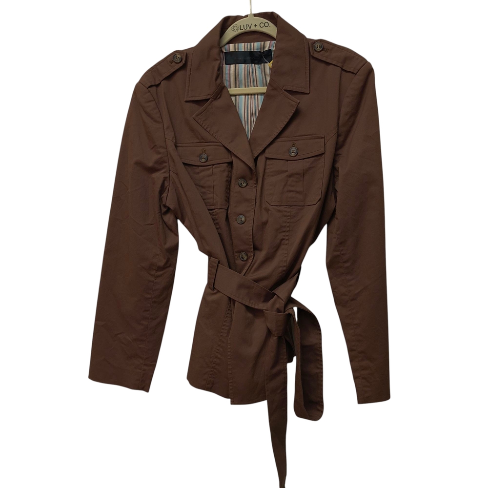 Apostrophe Brown Utility Jacket With Classic Desi… - image 1